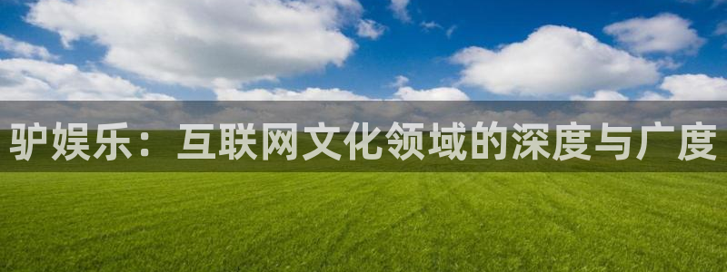 三牛娱乐：驴娱乐：互联网文化领域的深度与广度